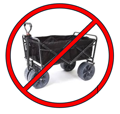 Horizontal cart - not permitted