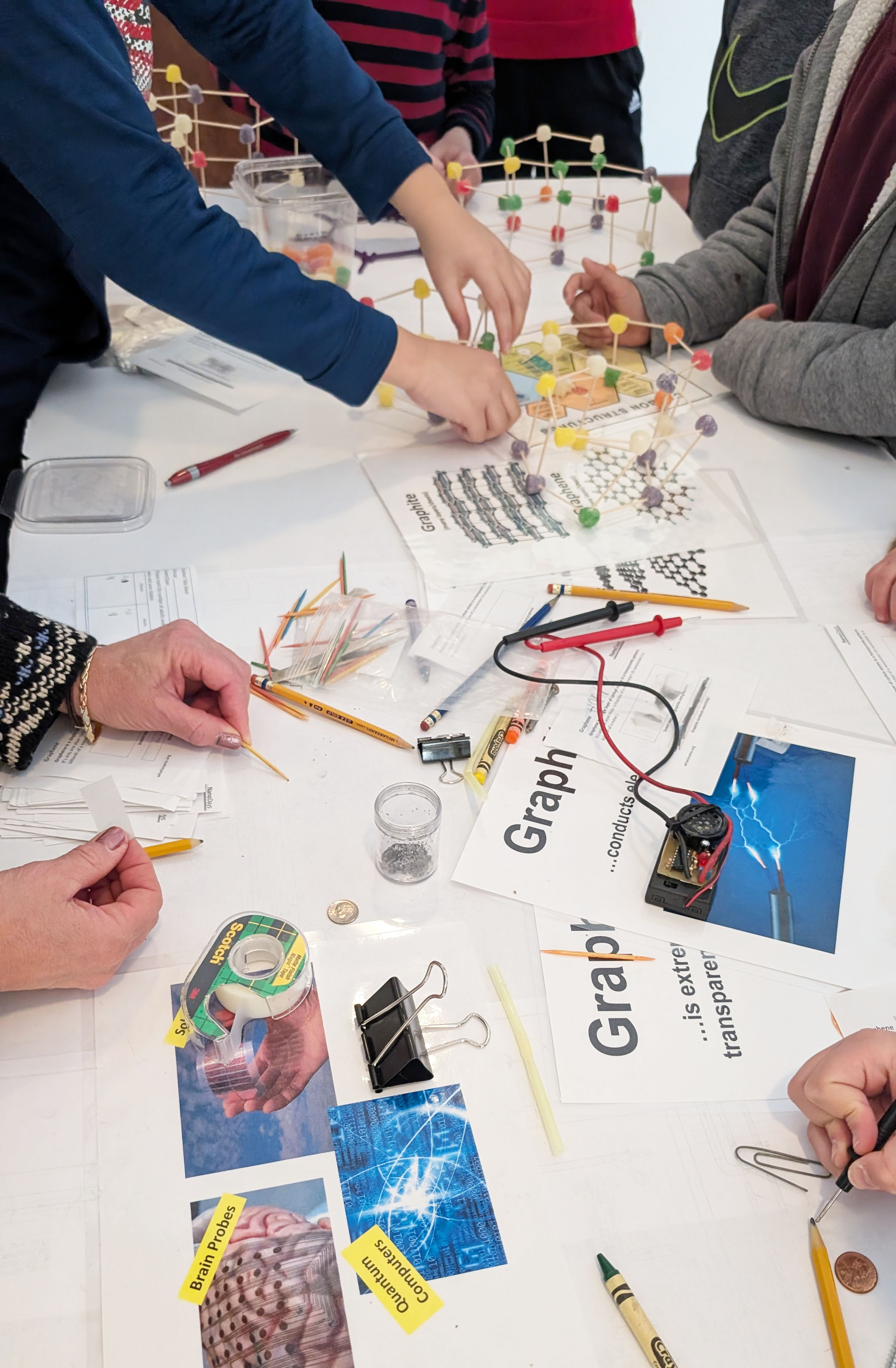 Lets Read Math making hexagonal shapes